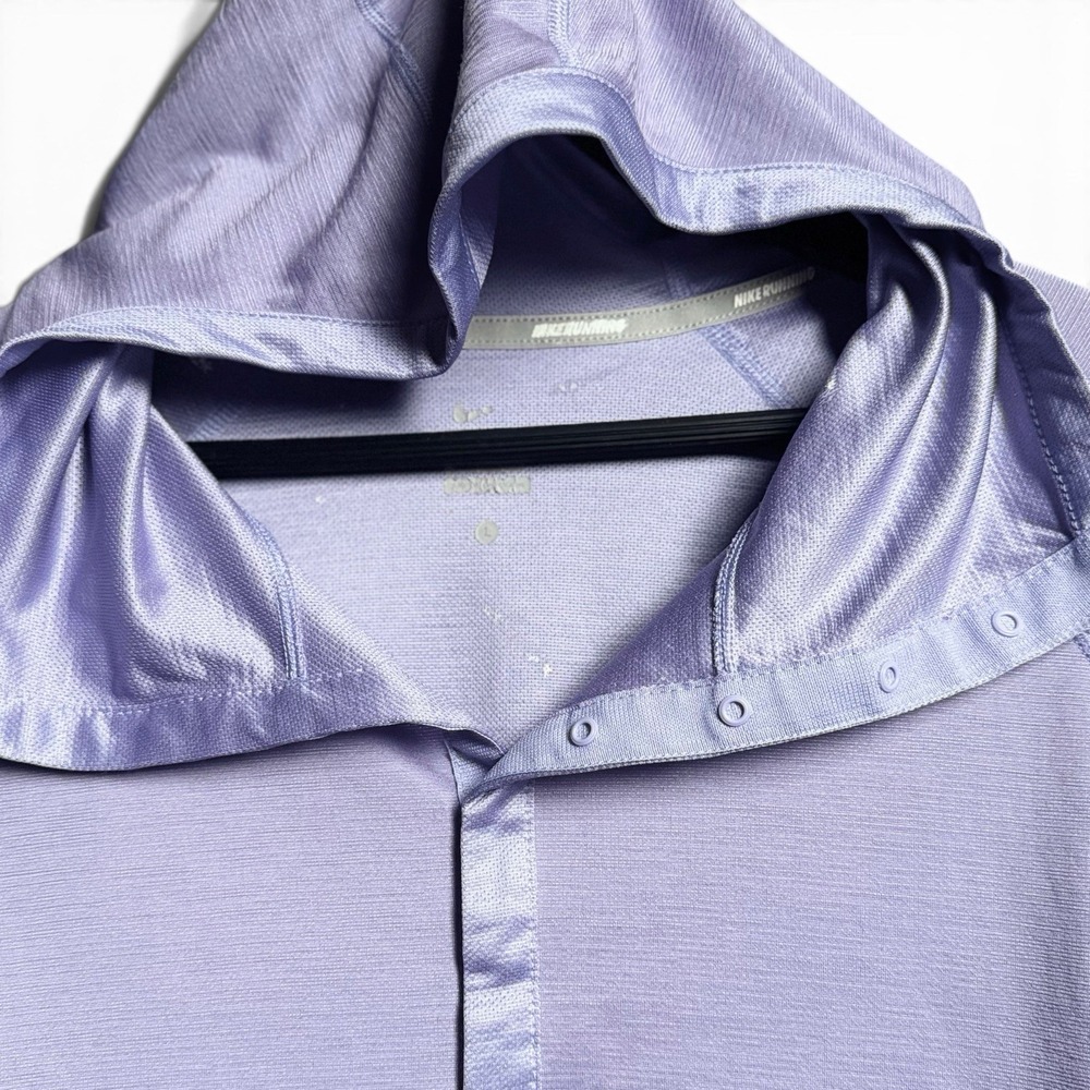 Nike Wool Hoodie Women's L Lavender Dri-FIT Gorpcore Running Wool Blend - Picture 6 of 9